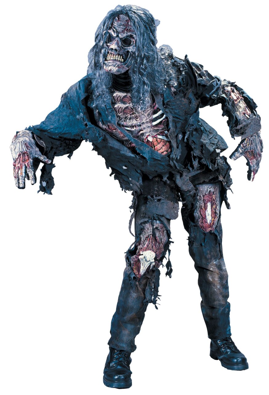 The Costume Center Black and Red Zombie Men Adult Halloween Costume Accessory - One Size